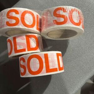 4 rolls of SOLD packing tape